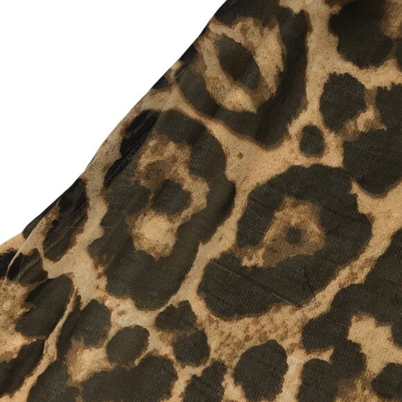 Tobi Modern Day Skirt Leopard Animal Print A-Line Midi Brown Black Women's Small - Picture 9 of 11